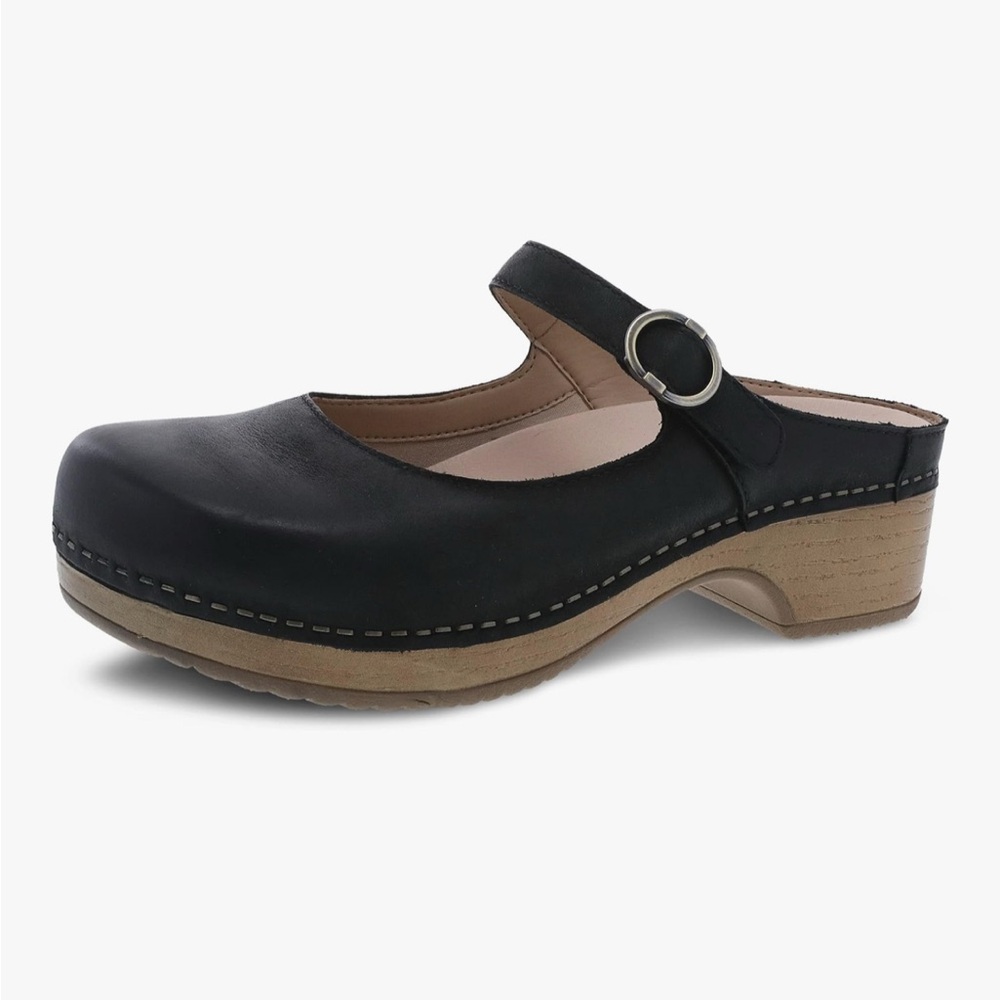 Dansko Bria Mary Jane Mule Clogs Black